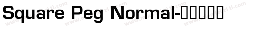 Square Peg Normal字体转换